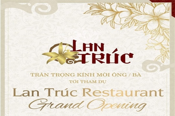 CLB Doanh Nhân 9295 chúc mừng Khai trương Lan Trúc Restaurant
